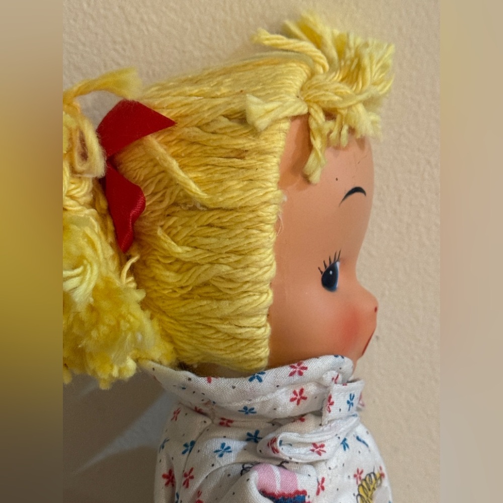VTG Yarn Hair Girl Doll from Best & Co NY 50s? - Picture 4 of 11